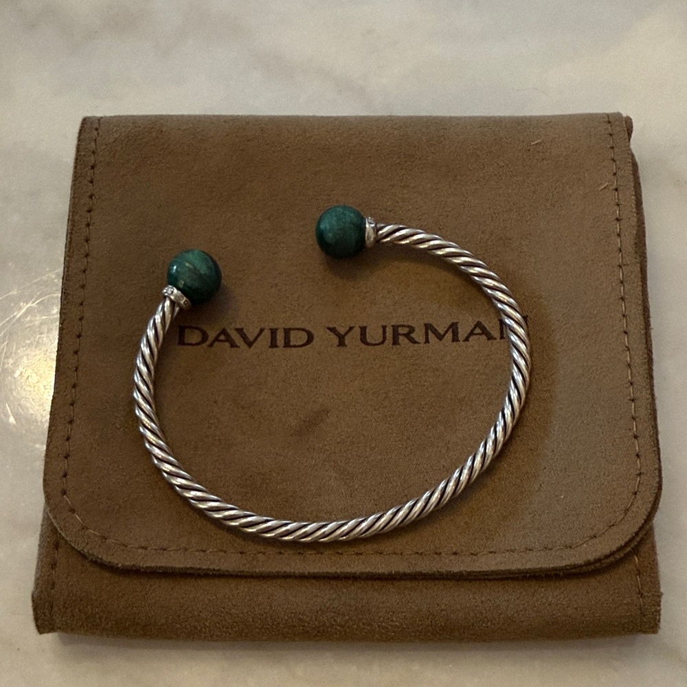 David Yurman Solari Bracelet - 2.6mm - Malachite - Medium